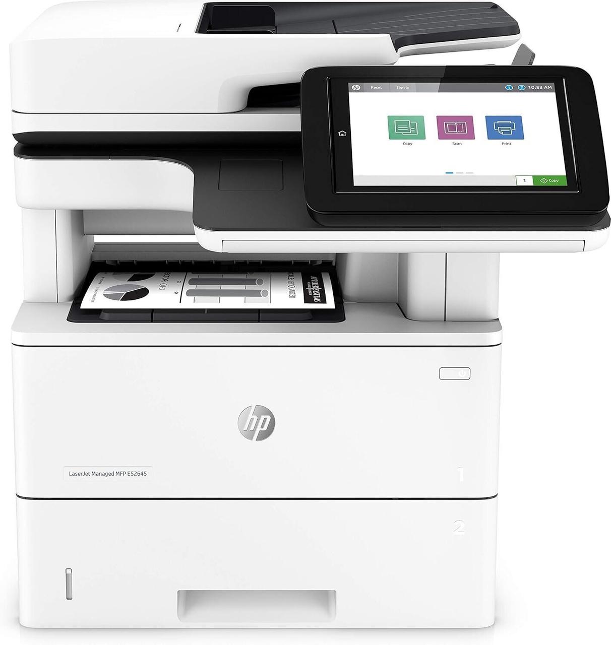 БФП HP LaserJet Managed MFP E52645dn 1PS54A Лазерний принтер монохром + копір + сканер Б/у Гарантія 12 місяців, фото 1