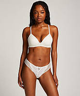 Трусики мереживні Hunkemoller Valerie brasilian r 3XL (58-60) молочний