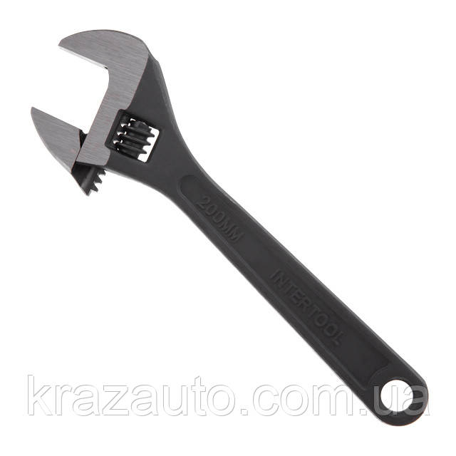 Ключ розвідний 200 мм INTERTOOL HT-0192, фото 1