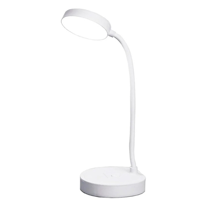 Акумуляторна гнучка світлодіодна настільна лампа для ноутбука, повербанка, читання у темряві, ліхтарик із зарядкою від USB 3W, фото 1