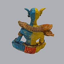 Оригінальна статуетка-оберіг для дому керамічна / Фігурка-талісман ручної роботи з кераміки, фото 5