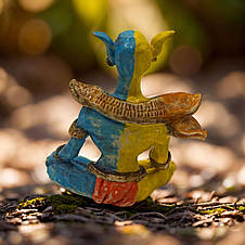 Оригінальна статуетка-оберіг для дому керамічна / Фігурка-талісман ручної роботи з кераміки, фото 3