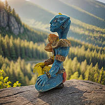 Оригінальна статуетка-оберіг для дому керамічна / Фігурка-талісман ручної роботи з кераміки, фото 4