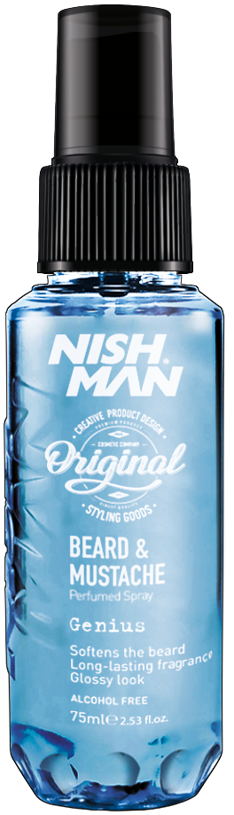 Парфуми спрей для догляду за бородою та вусами Genius 75 мл, фото 1