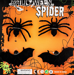 Набір Кажани та Павуки на Хелловін, 4 шт