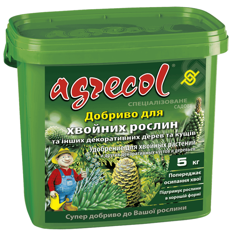 Добриво для хвойних рослин Agrecol, 5кг