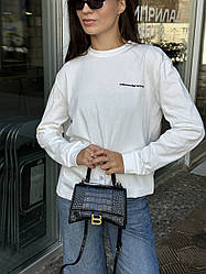 👕 alexanderwang Long Sleeve Tee in High Twist Jersey White