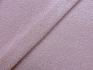 Тканина букле тедді - рожевий (160 х 100 см)