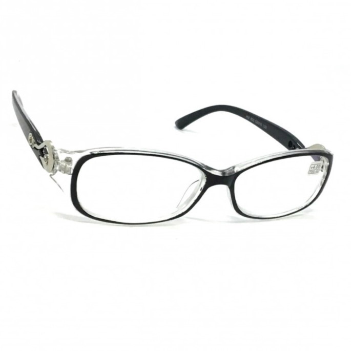 Коригуючі окуляри 853 з бліковою лінзою у чорній оправі