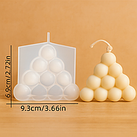 Силіконова форма для свічок Bubble Pyramid 4
