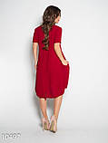 Плаття ISSA PLUS 10497 S бордовий, фото 3