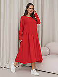 Плаття ISSA PLUS 14454 3XL червоний, фото 2