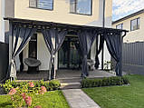 Сучасна тераса з навісом із монолітного полікарбонату, фото 2