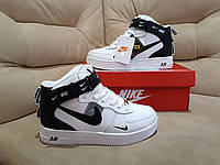 Зимові кросівки Nike Air Force 1 (Шкіра. Хутро)