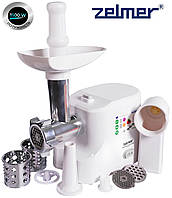 Мясорубка Zelmer ZMM1540B (1500Вт, 1.8кг/мин, +шинковка +колбасы +кеббе)