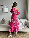 Плаття ISSA PLUS SA-510 S малиновий, фото 3