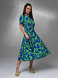 Плаття ISSA PLUS 14619 S зелений/синій, фото 2