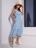 Плаття ISSA PLUS 14652 S блакитний, фото 2