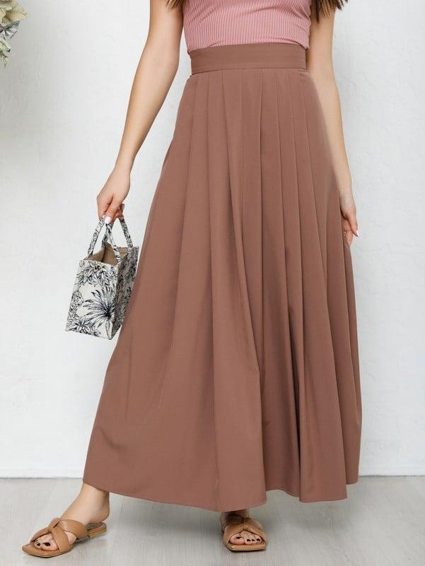 Спідниці ISSA PLUS 12572 S коричневий, фото 1