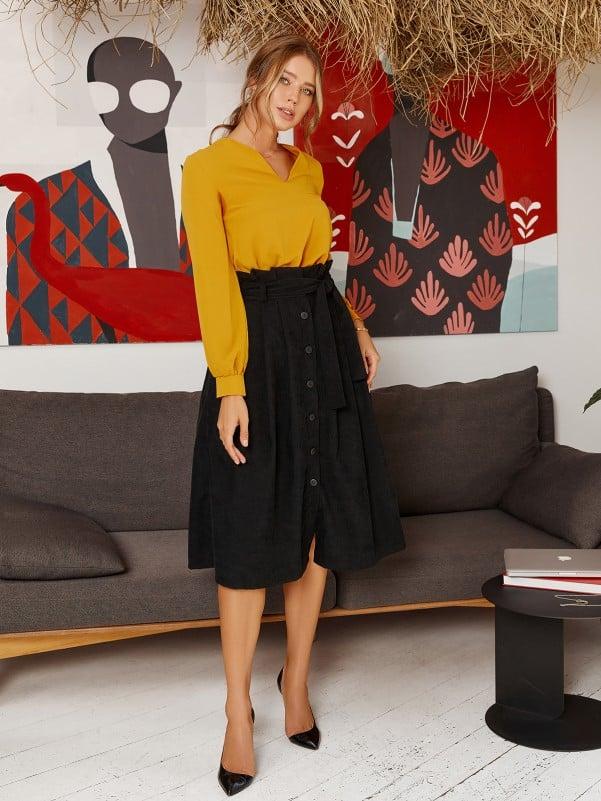 Спідниці ISSA PLUS 12867 S чорний, фото 1