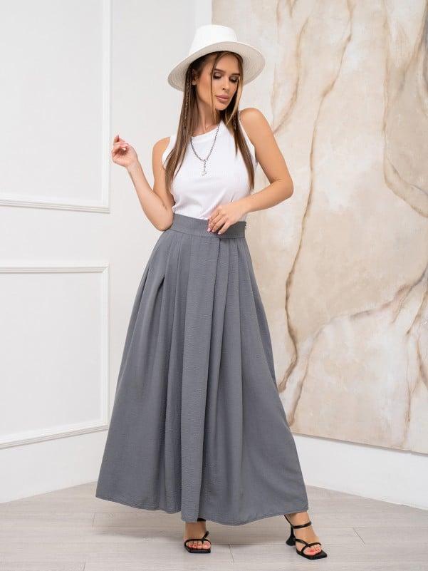 Спідниці ISSA PLUS 13938 S сірий, фото 1