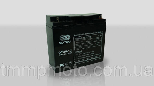 АКБ 12V-20A-BS 181*76*167мм AGM outdo
