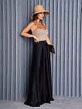 Спідниця жіноча довга чорна, фото 2