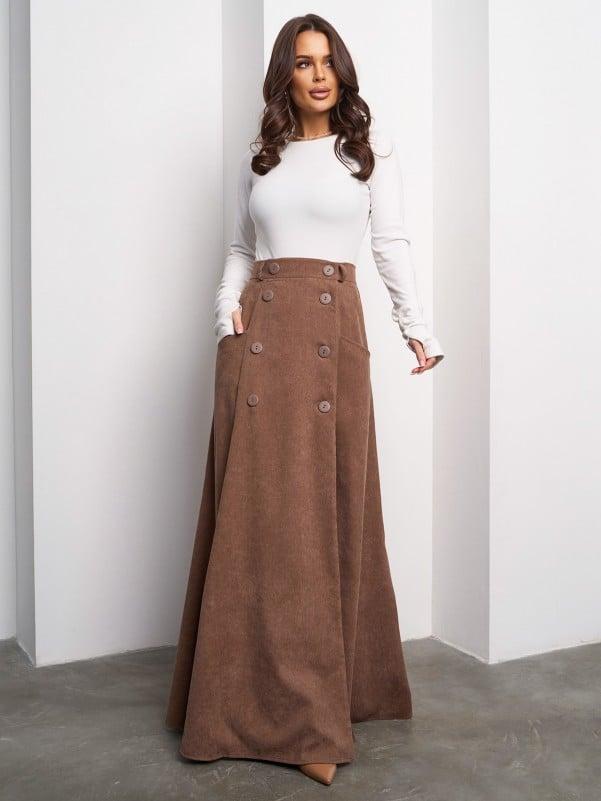 Спідниці ISSA PLUS 14997 L коричневий, фото 1