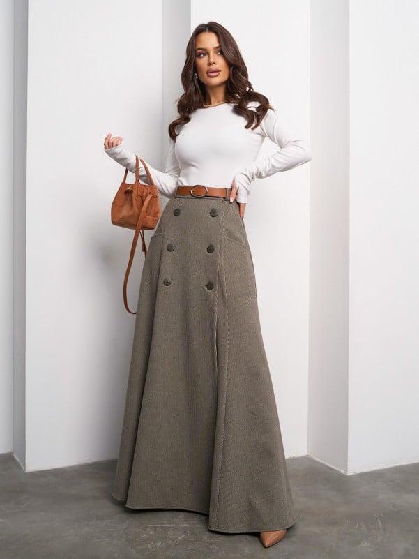 Спідниці ISSA PLUS 14998 S оливковий, фото 1