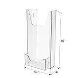 Кишені EKOSTAR настінний під флаєр з візитницею (100х210мм), фото 4