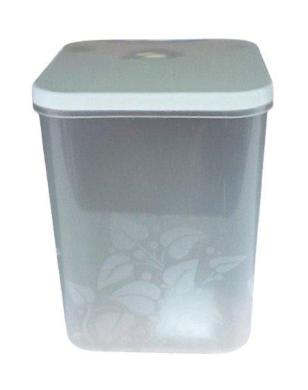 Контейнер пластиковий з кришкою для сипучих продуктів 0.8л. 93*93*122мм прозорий "Кухня" БП-797, фото 1