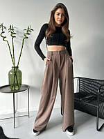 Штани ISSA PLUS 13749 L коричневий