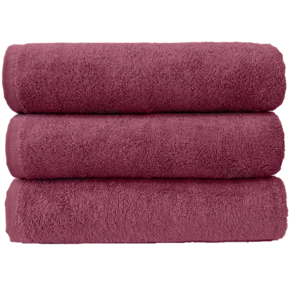 Рушник махровий Туреччина 70*140 500 г/м2 Hotel professional Винно-рожевий