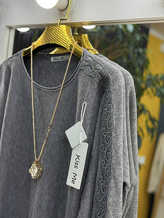 Розкішний жіночий светр, тканина "В'язка" 56/60, 60/62 розмір 56/60, фото 2