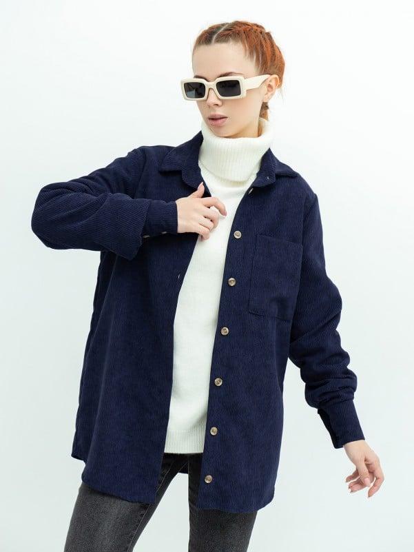 Сорочки ISSA PLUS SA-433 S синій, фото 1