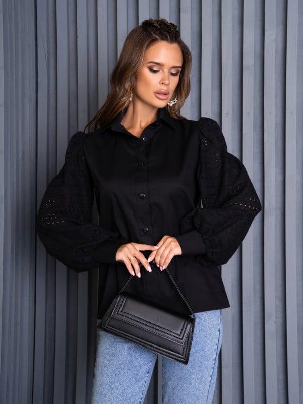 Сорочки ISSA PLUS SA-481 S чорний, фото 1