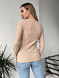 Світера ISSA PLUS 13722 XL бежевий, фото 3