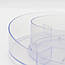 Настільна підставка для косметики Поворотний органайзер для косметики Прозорий обертовий органайзер, фото 4