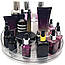 Настільна підставка для косметики Поворотний органайзер для косметики Прозорий обертовий органайзер, фото 7