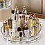 Настільна підставка для косметики Поворотний органайзер для косметики Прозорий обертовий органайзер, фото 8