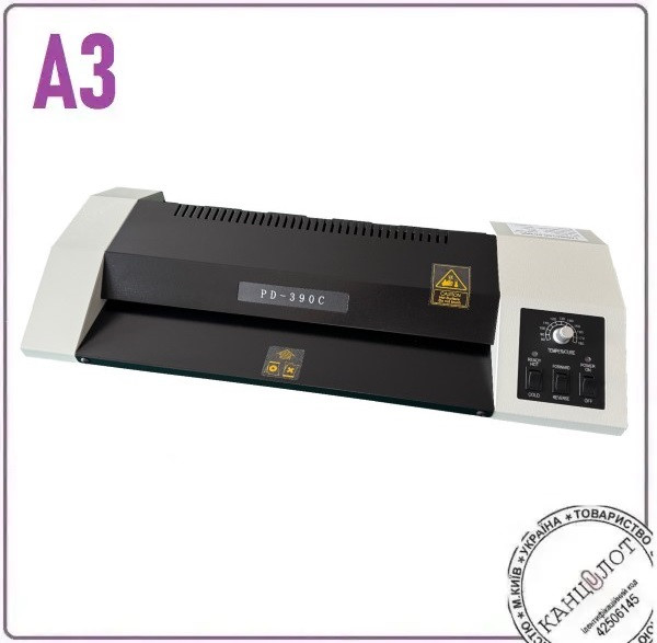 Ламінатор документів Pingda PD-390C, 390мм, формат A3 (000016556), фото 1