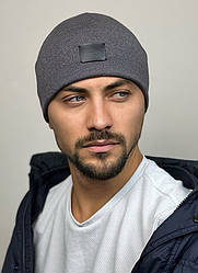 Чоловіча шапка сіра JASPER FLIP