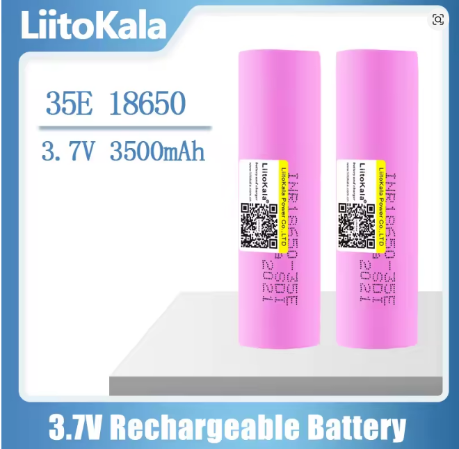 Акумуляторна Li-ion батарейка LiitoKala "35E" INR 18650 3.7V-4.2V 3500mA, фото 1