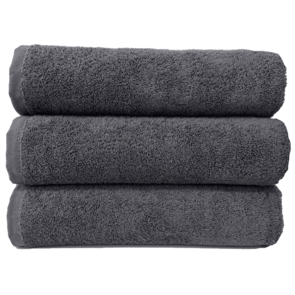 Рушник махровий Туреччина 70*140 500 г/м2 Hotel professional Темно сірий, фото 1