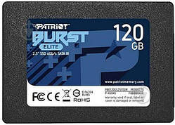 SSD 120Gb, 240Gb, 480Gb  Patriot Burst  SATA3, 2.5", 3D TLC, 450/320 МБ/с