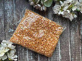 Напівнамистини глянець 6 мм, близько 250 гр, помаранчового  кольору