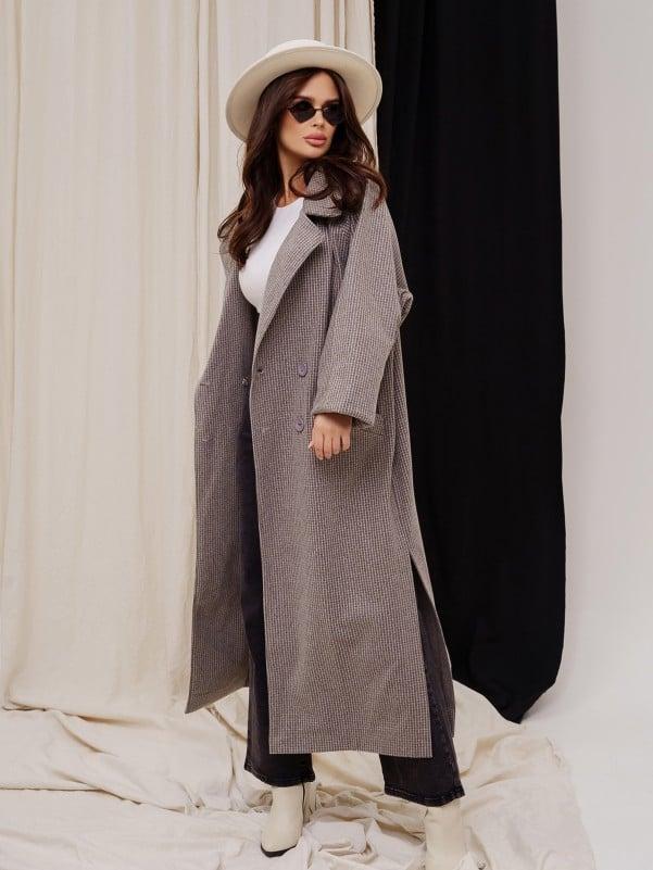 Пальто ISSA PLUS 13550 L сіре, фото 1