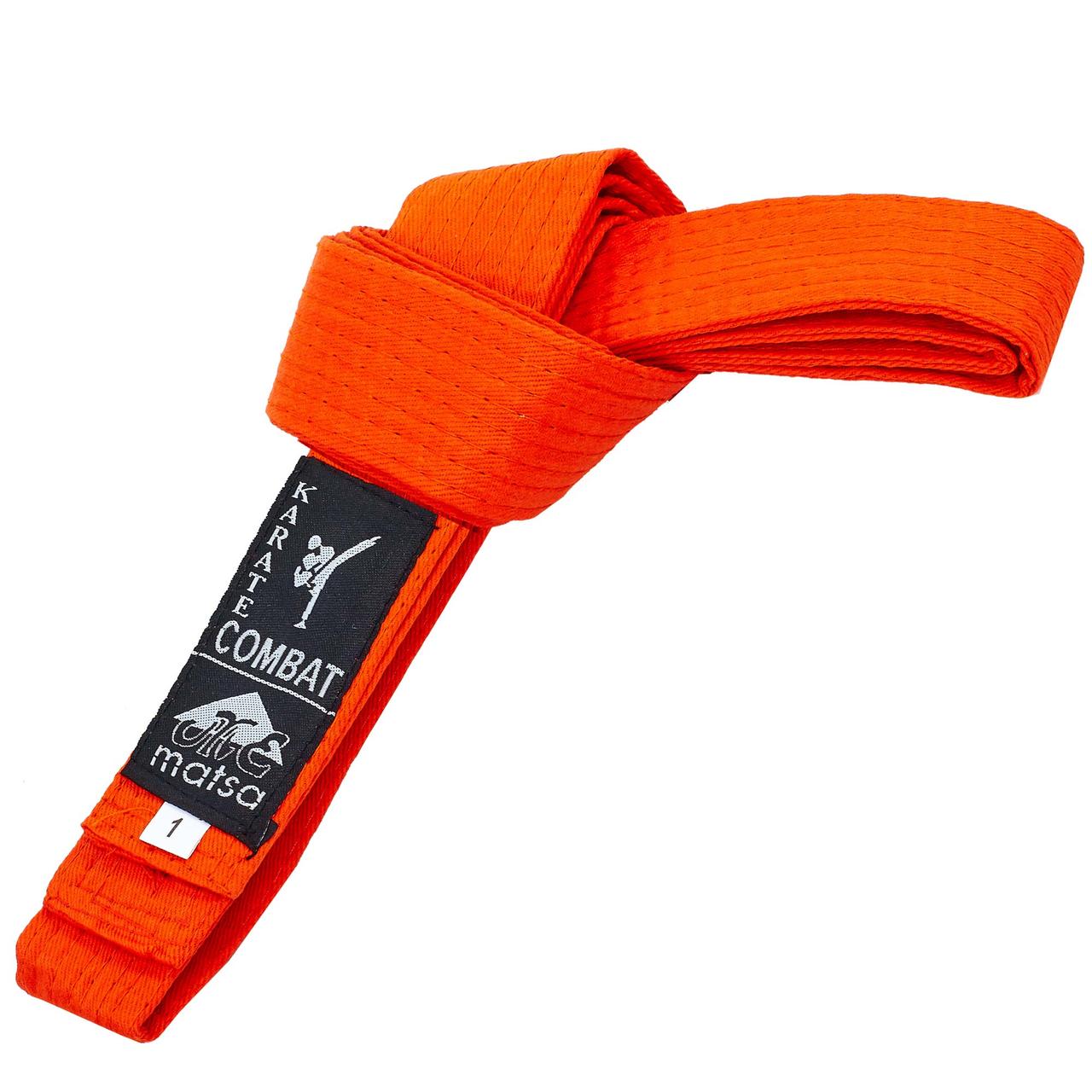 Пояс для кімоно MATSA MA-0040 Оранжевий ,  240 см, фото 1