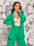 Костюм жіночий брючний зелений, фото 4
