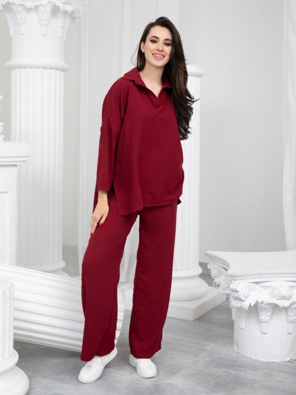 Костюми ISSA PLUS 13240 S бордовий, фото 1